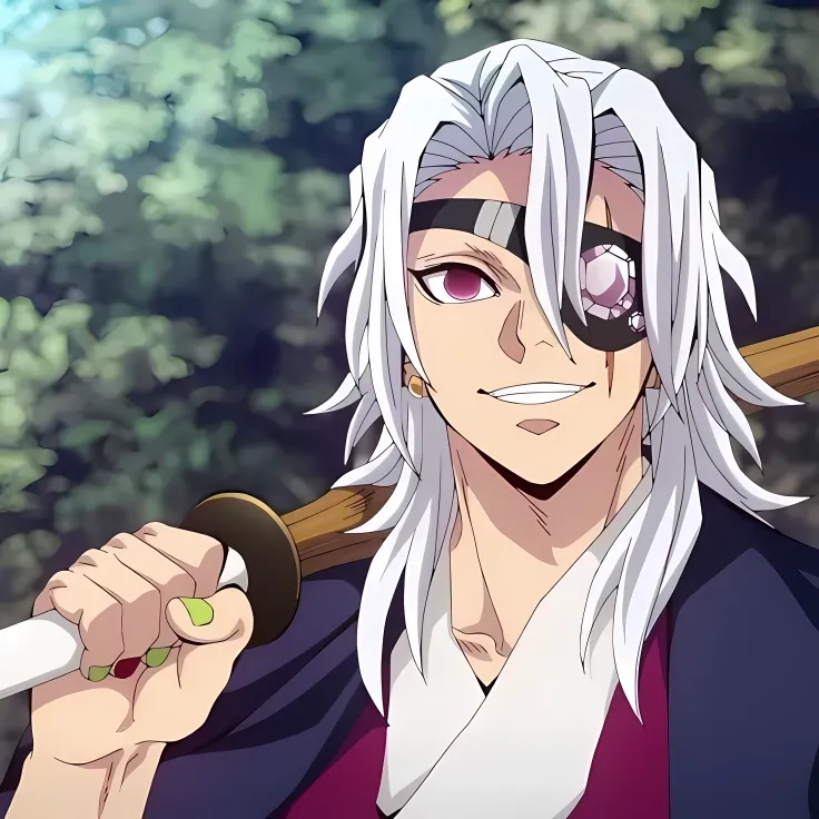 Uzui Tengen AI Art Generator | Kimetsu no Yaiba Husbando Images & Chat ...