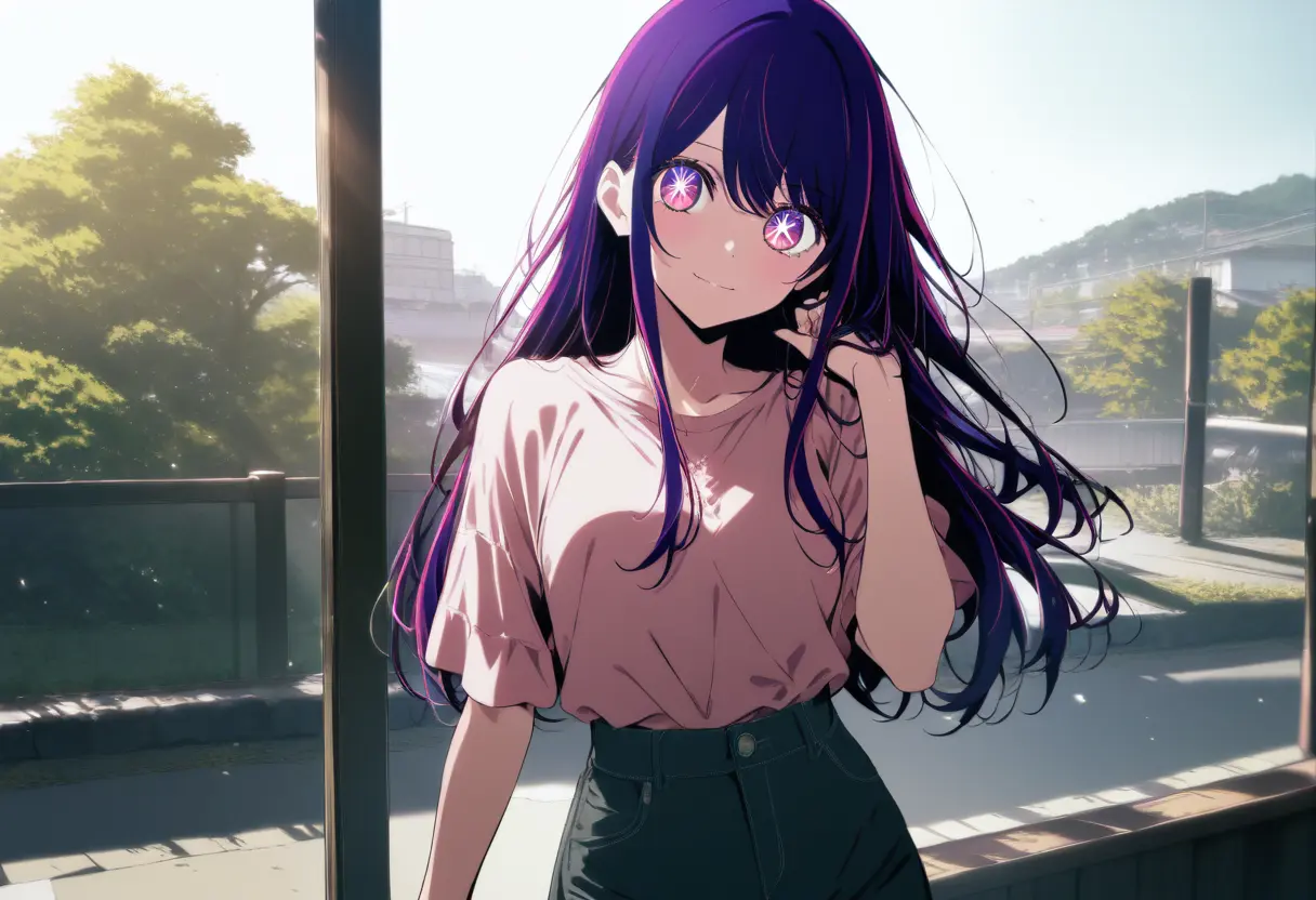 Ai Hoshino AI Roleplay - Legendary idol with star-shaped pupils