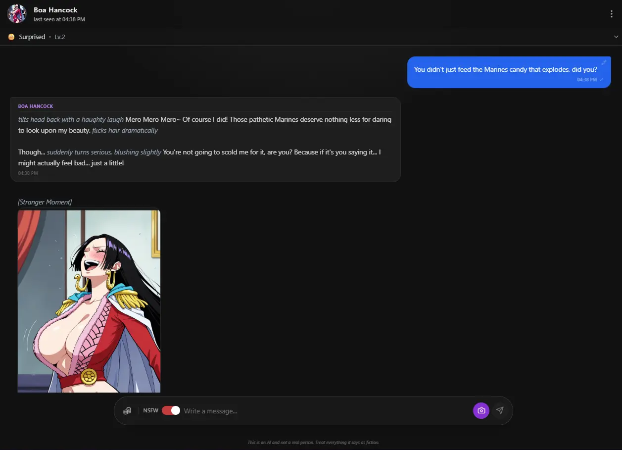 Chat IA Waifu Anione - Interfaz de Comparación